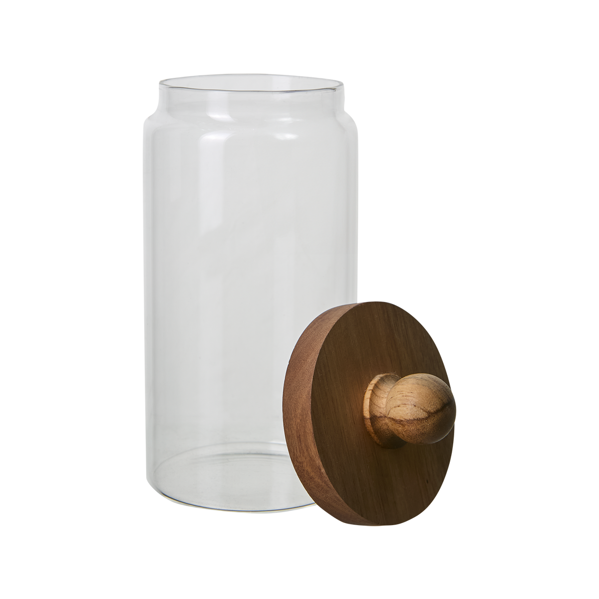 Burk med lock, Klar/Brun
