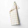 Kökshandduk Gingham, Beige/Vit