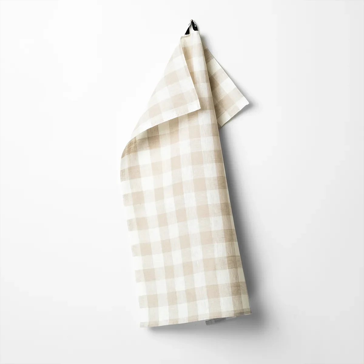 Kökshandduk Gingham, Beige/Vit