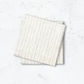 Pappersservett Rand, Beige/Vit