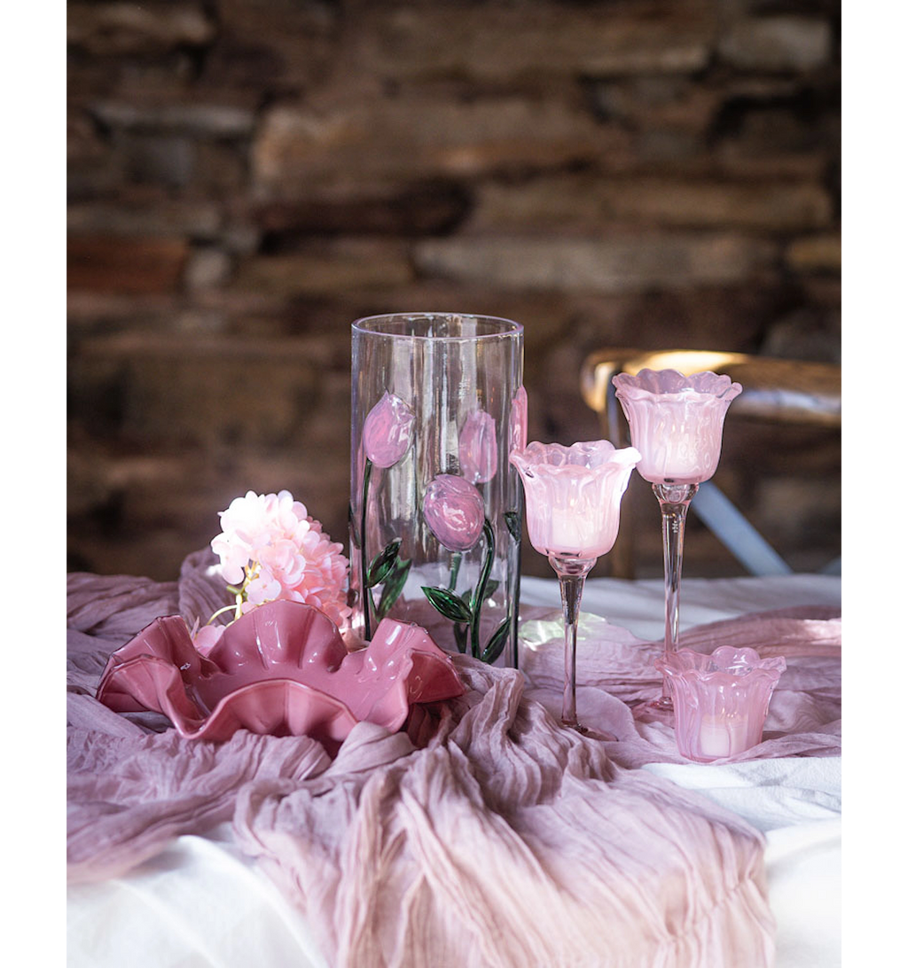 Tulpanvas, Klar/Rosa