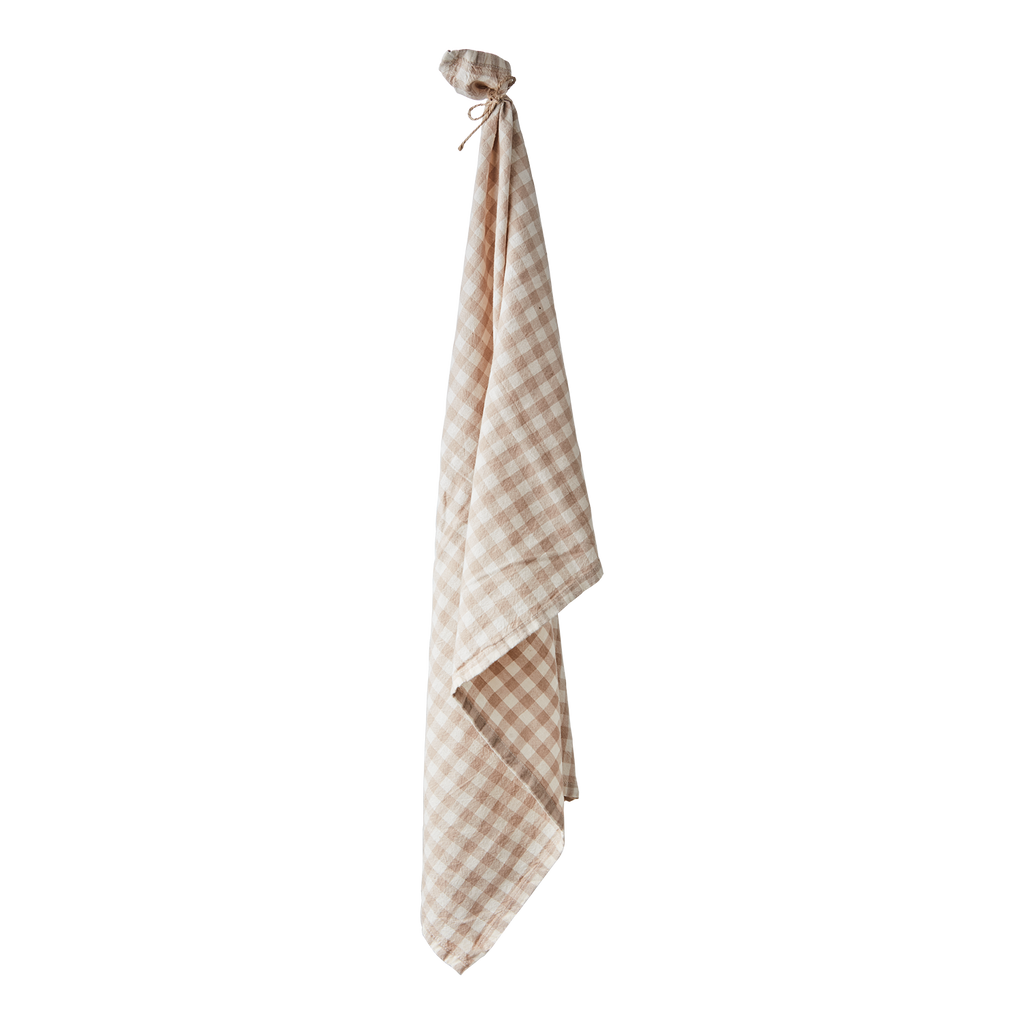 Kökshandduk, Beige/Vit