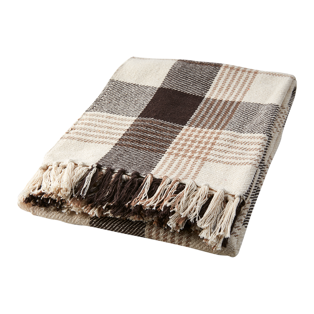 Filt Anna, Brun/Beige/Elfenben